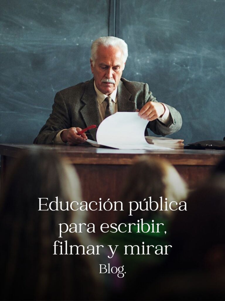 Educación pública para escribir, filmar y mirar